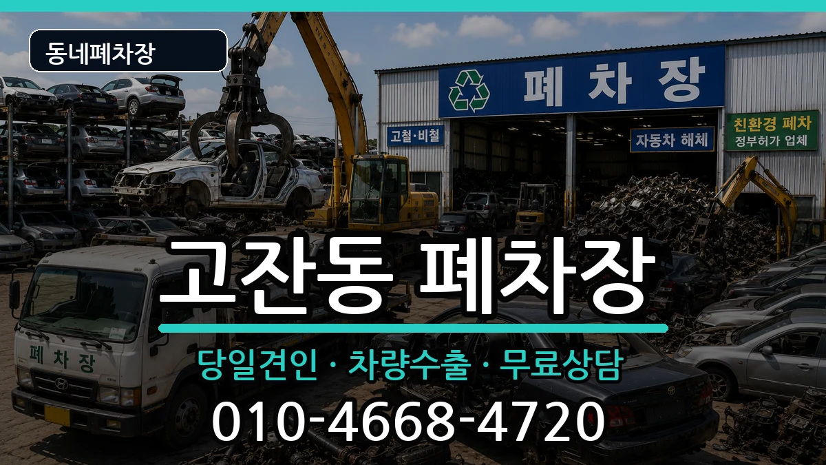 경기도안산시단원구고잔동  폐차 정보형