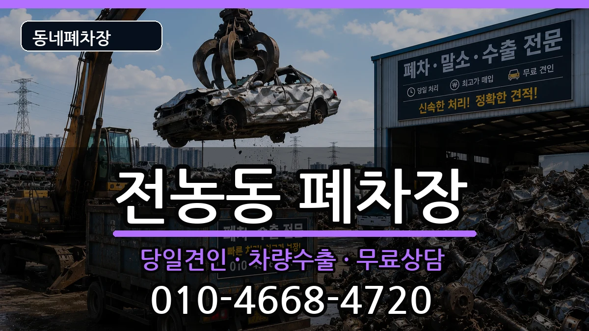서울특별시동대문구전농동  폐차 사례형