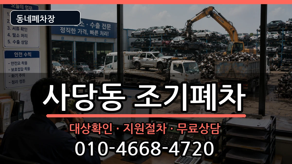 서울특별시동작구사당동 조기폐차 차량 처리 안내 이미지 1