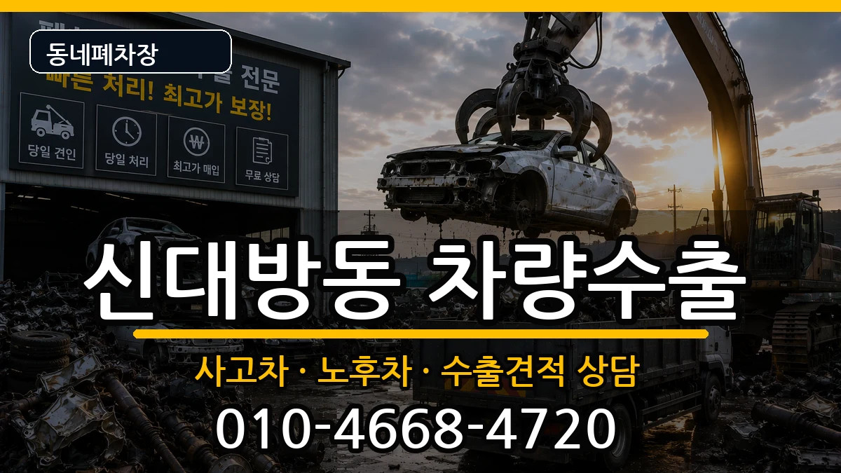 서울특별시동작구신대방동  차량수출 사례형