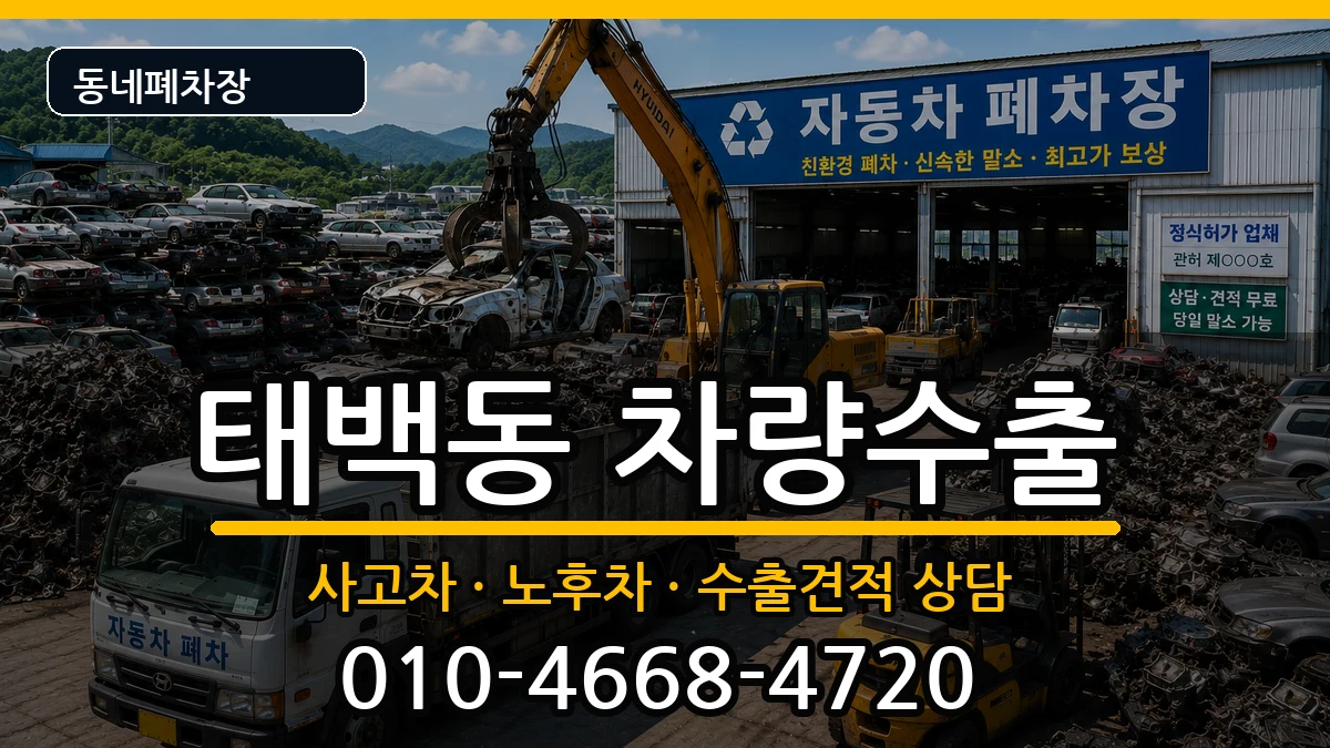 경상남도창원시진해구태백동 차량수출 차량 처리 안내 이미지 1