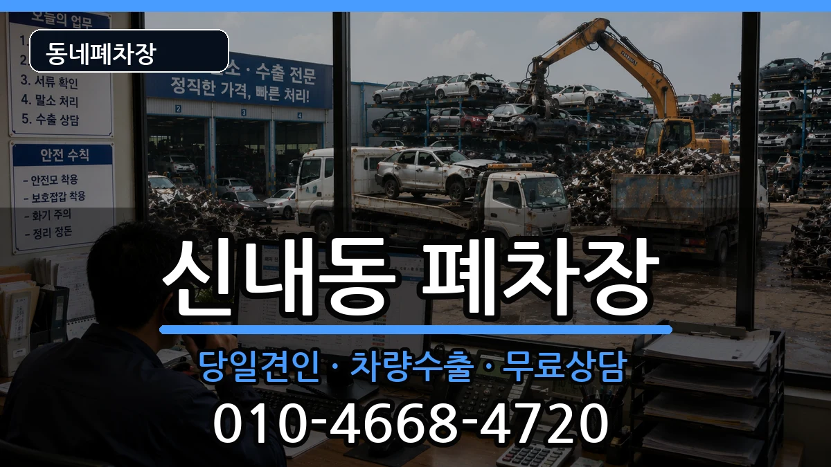 서울특별시중랑구신내동 폐차 서울특별시중랑구신내동 폐차 차량 처리 안내 이미지 2