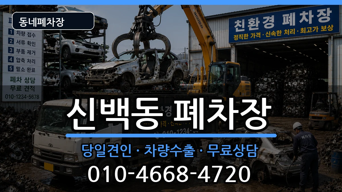 충청북도제천시신백동  폐차 주의사항형