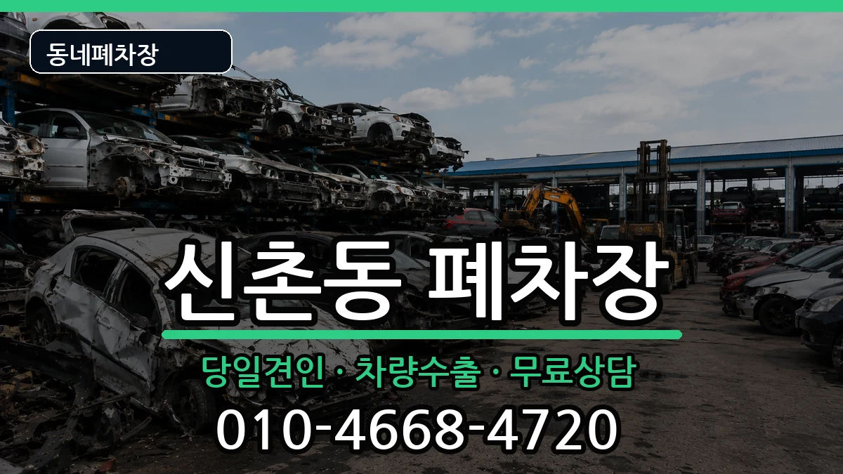 서울특별시서대문구신촌동  폐차 주의사항형