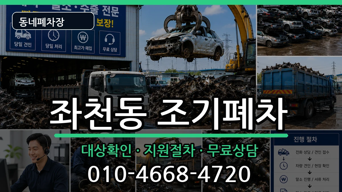 부산광역시동구좌천동 조기폐차 부산광역시동구좌천동 조기폐차 차량 처리 안내 이미지 1