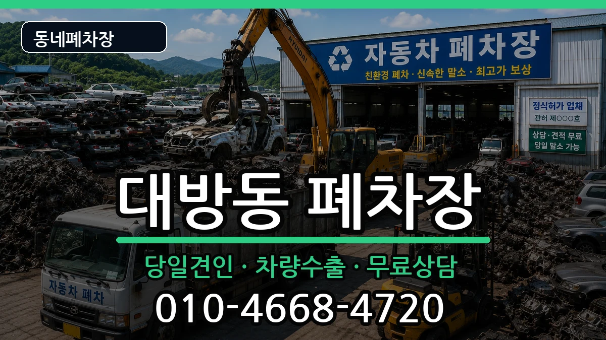 서울특별시동작구대방동 폐차 차량 처리 안내 이미지 2