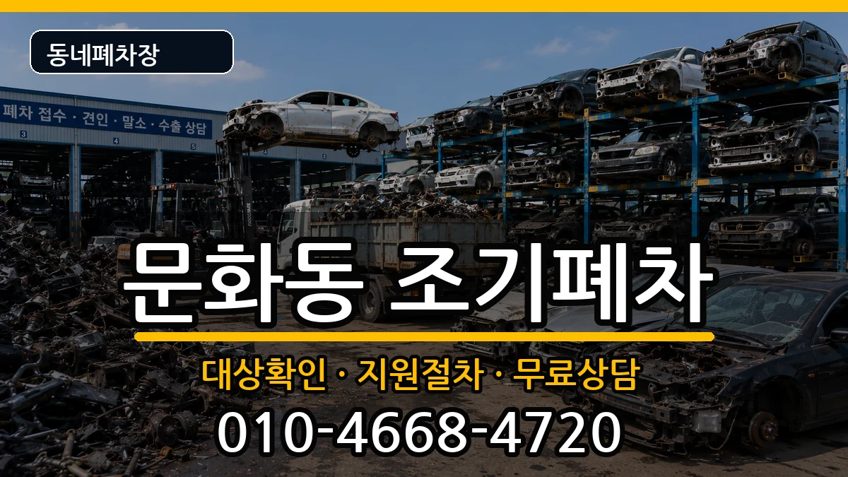 경상남도창원시마산합포구문화동 조기폐차 차량 처리 안내 이미지 1