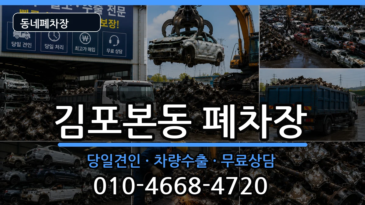 경기도김포시김포본동 폐차 경기도김포시김포본동 폐차 차량 처리 안내 이미지 3