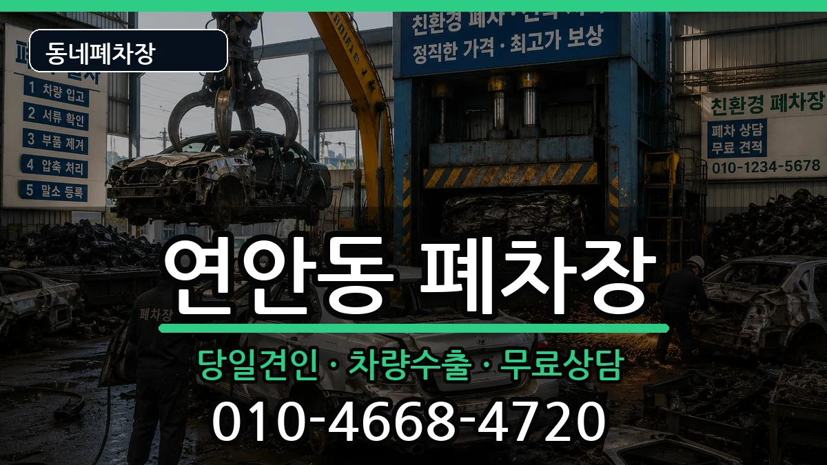 인천광역시중구연안동 폐차 인천광역시중구연안동 폐차 차량 처리 안내 이미지 2