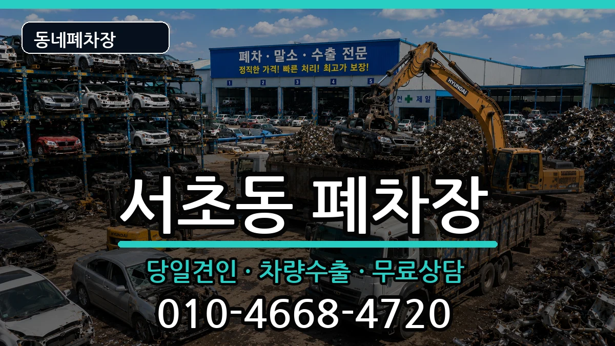 서울특별시서초구서초동 폐차 서울특별시서초구서초동 폐차 차량 처리 안내 이미지 1