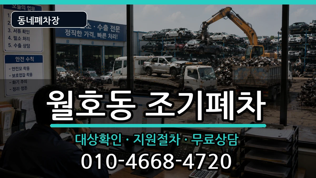 전라남도여수시월호동 조기폐차 차량 처리 안내 이미지 2