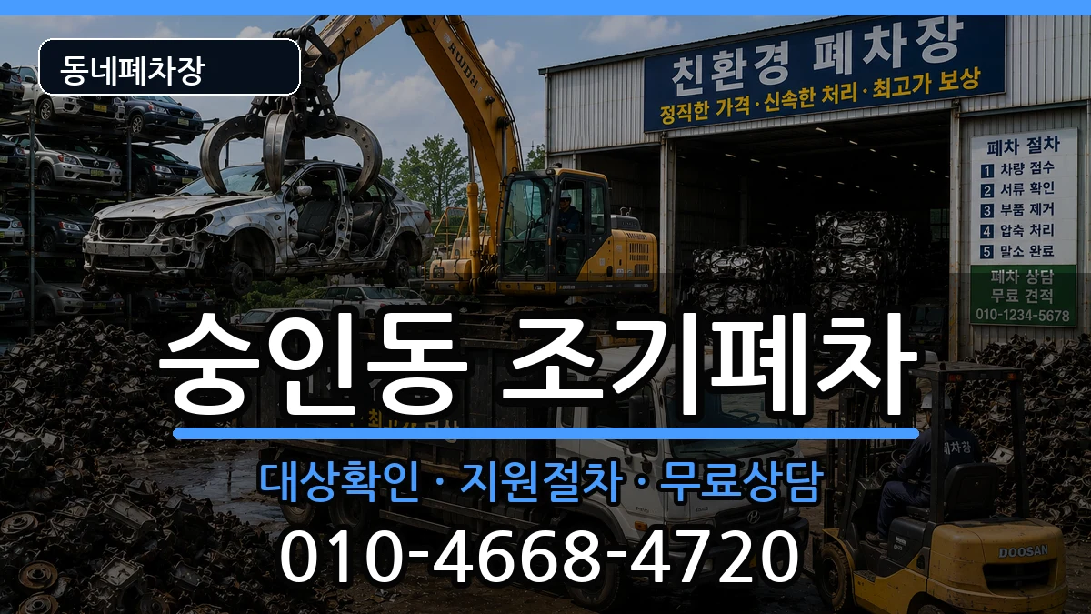 서울특별시종로구숭인동 조기폐차 차량 처리 안내 이미지 3