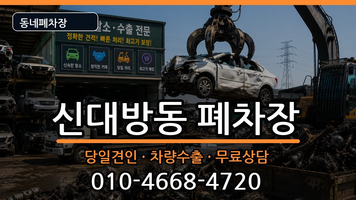 서울특별시동작구신대방동 폐차 서울특별시동작구신대방동 폐차 차량 처리 안내 이미지 1