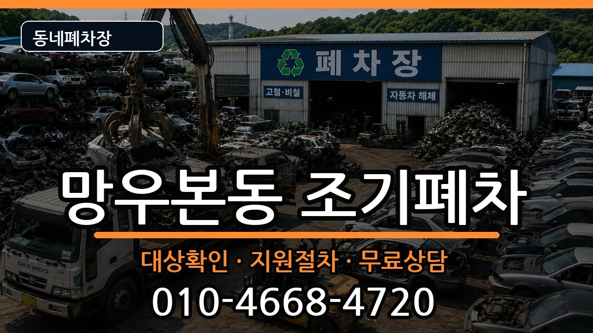 서울특별시중랑구망우본동 조기폐차 차량 처리 안내 이미지 1