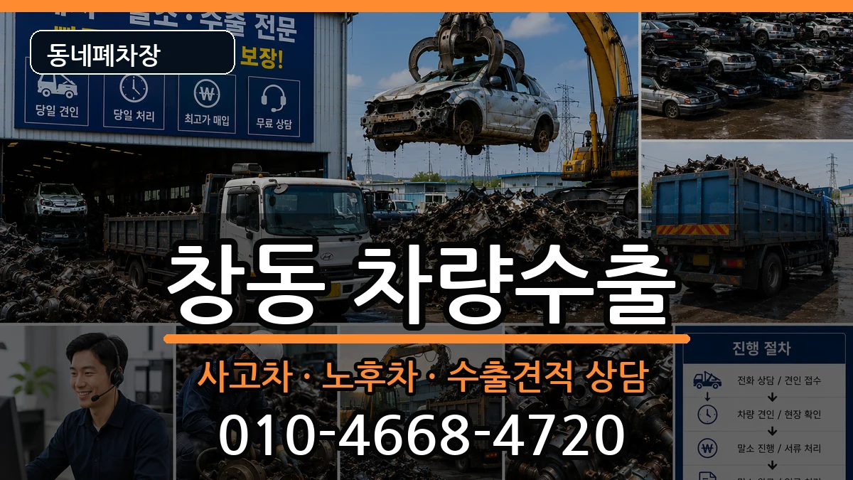 서울특별시도봉구창동 차량수출 차량 처리 안내 이미지 2
