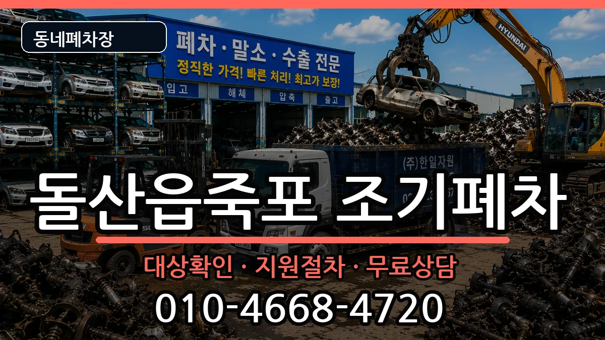전라남도여수시돌산읍죽포 조기폐차 차량 처리 안내 이미지 3