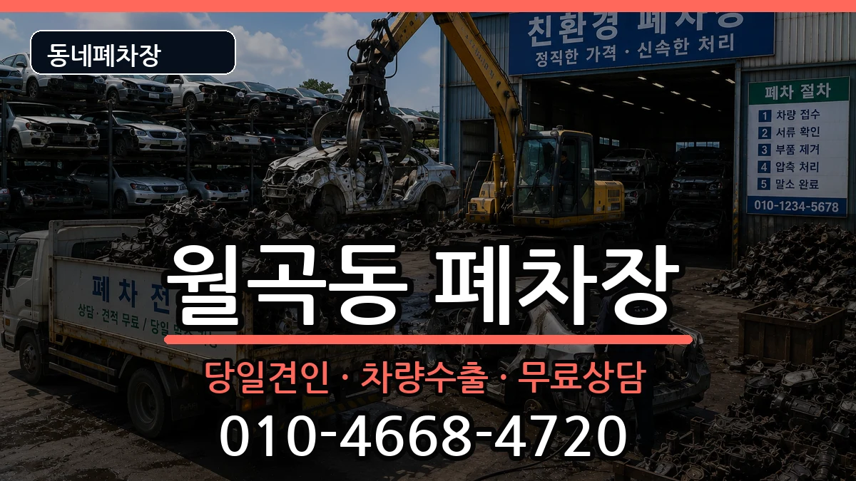 서울특별시성북구월곡동 폐차 서울특별시성북구월곡동 폐차 차량 처리 안내 이미지 3
