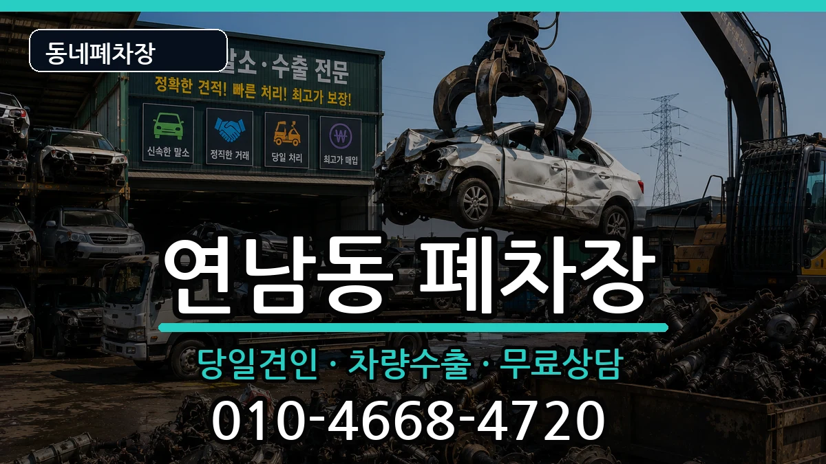 서울특별시마포구연남동 폐차 서울특별시마포구연남동 폐차 차량 처리 안내 이미지 1