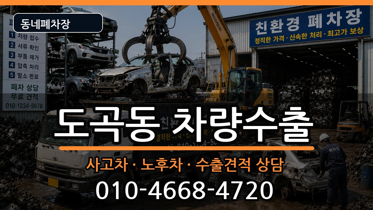 서울특별시강남구도곡동 차량수출 차량 처리 안내 이미지 3