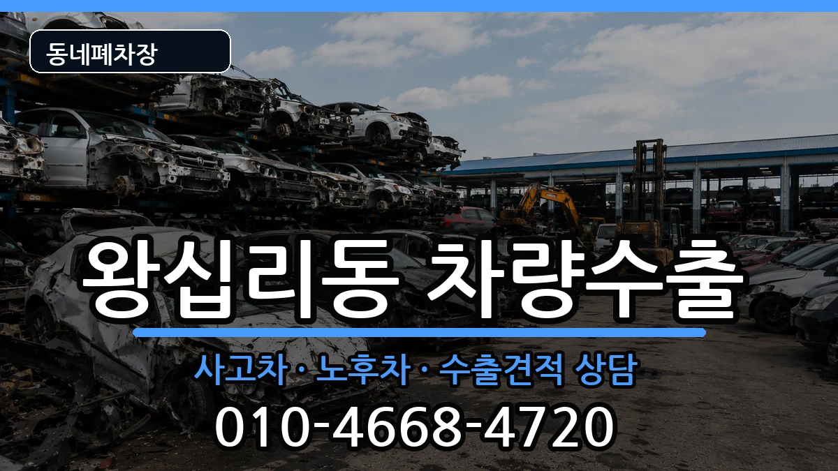 서울특별시성동구왕십리동 차량수출 차량 처리 안내 이미지 3