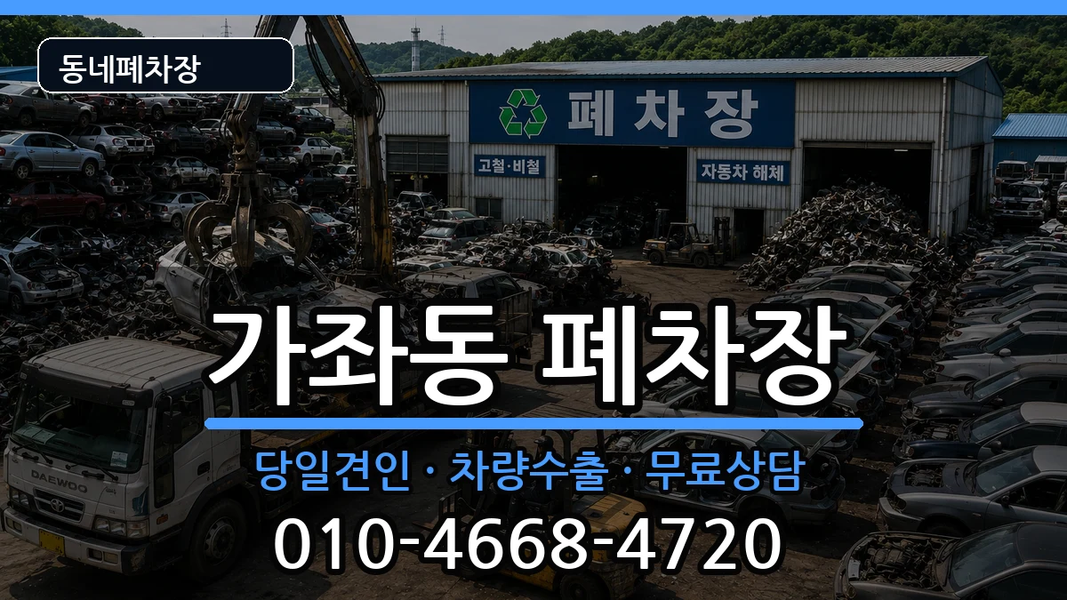 인천광역시서구가좌동  폐차 FAQ형