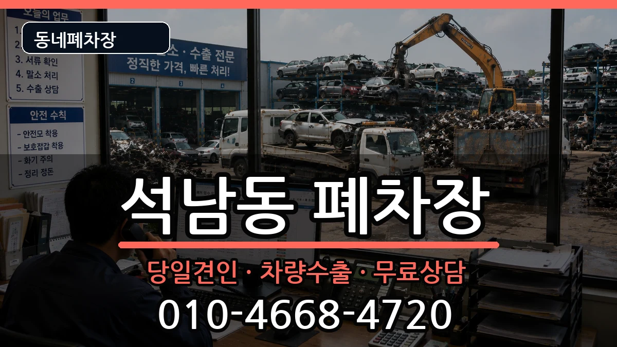 충청남도서산시석남동 폐차 충청남도서산시석남동 폐차 차량 처리 안내 이미지 3