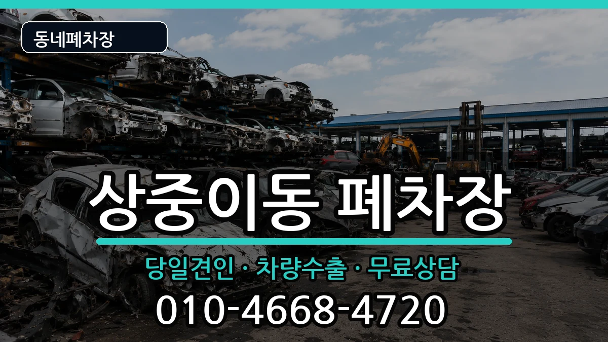 대구광역시서구상중이동  폐차 서류형
