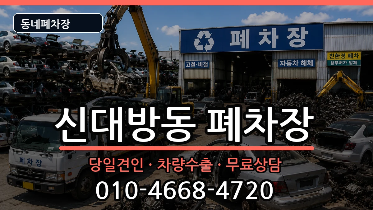 서울특별시동작구신대방동  폐차 정보형