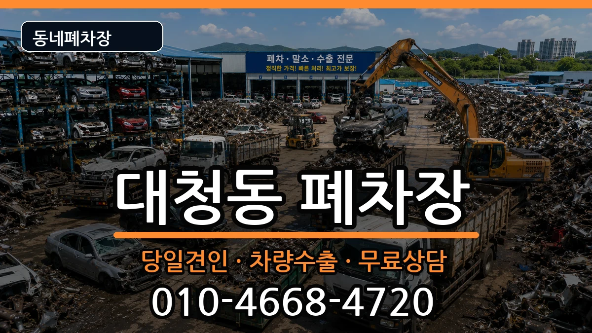 대전광역시동구대청동  폐차 비용형