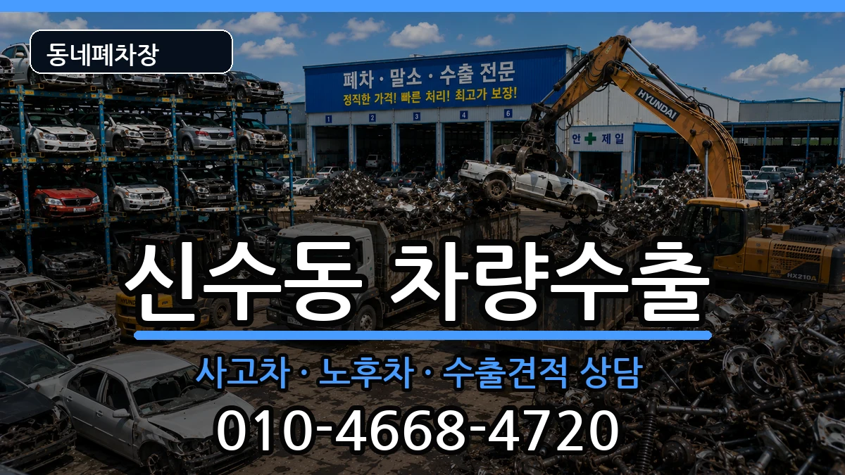 서울특별시마포구신수동 차량수출 차량 처리 안내 이미지 2