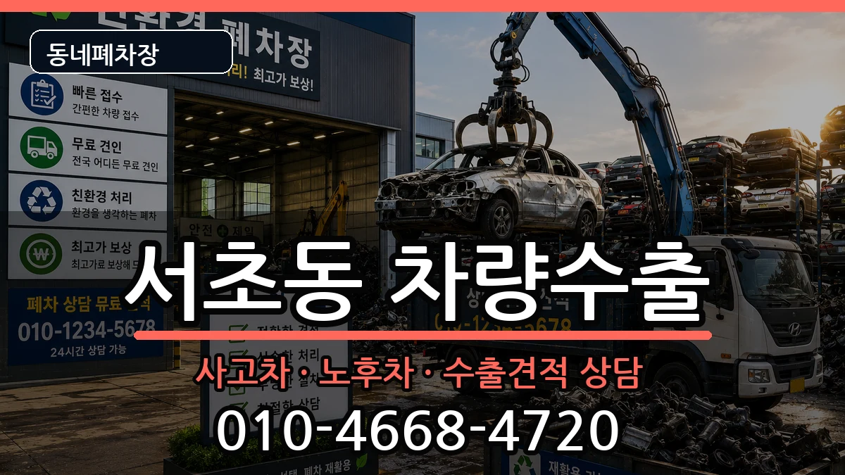 서울특별시서초구서초동 차량수출 차량 처리 안내 이미지 2