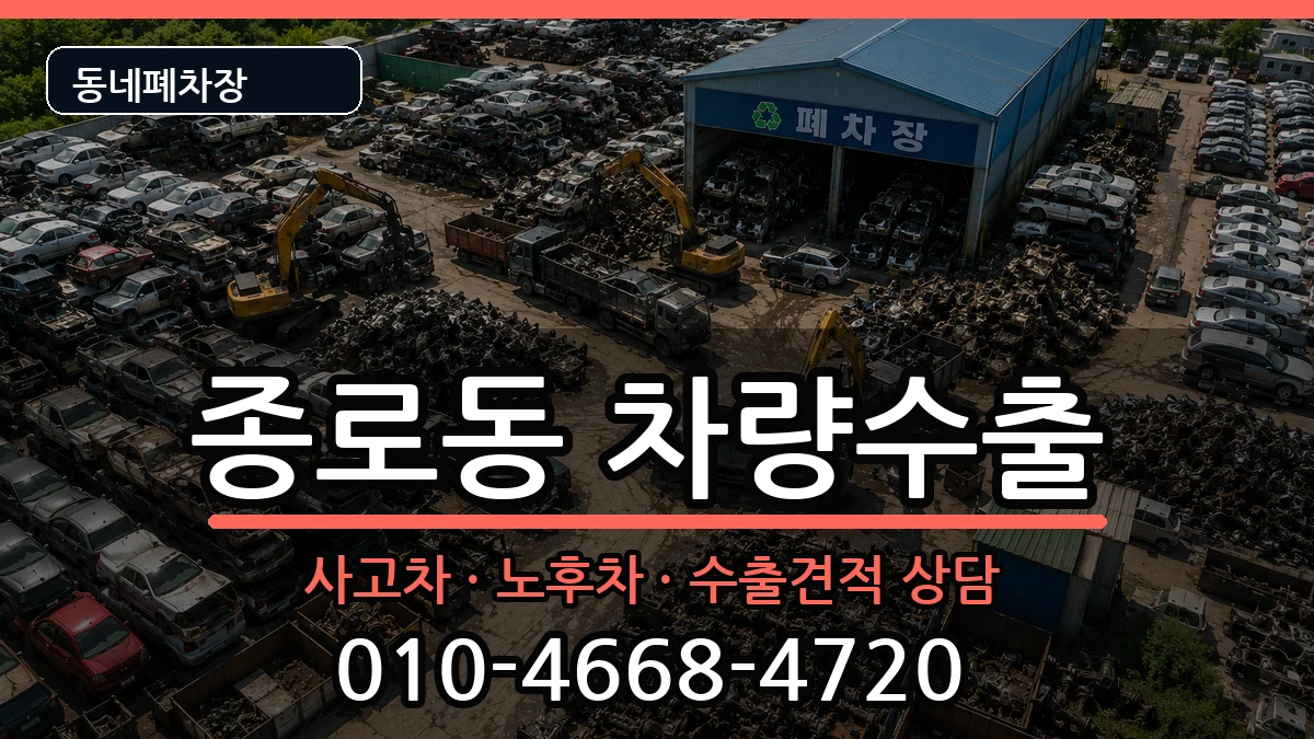 서울특별시종로구종로동 차량수출 서울특별시종로구종로동 차량수출 차량 처리 안내 이미지 1