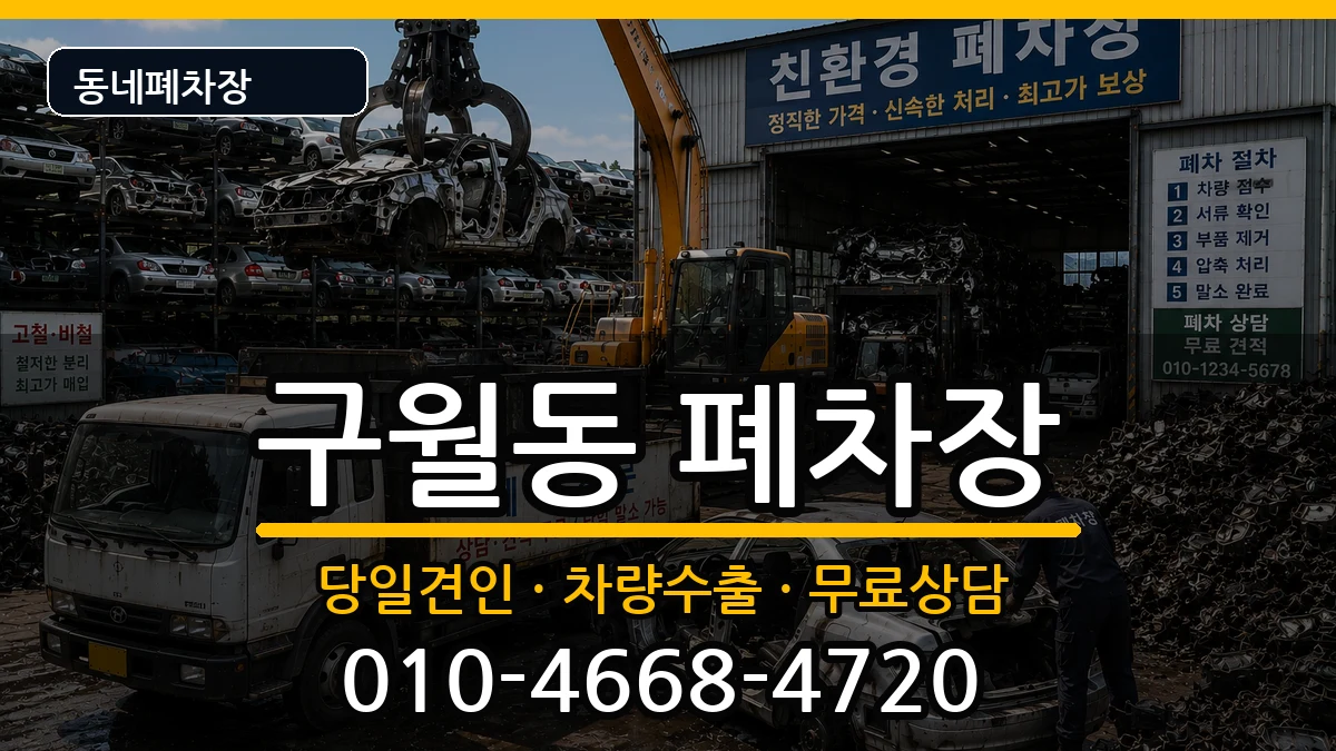 인천광역시남동구구월동 폐차 차량 처리 안내 이미지 1