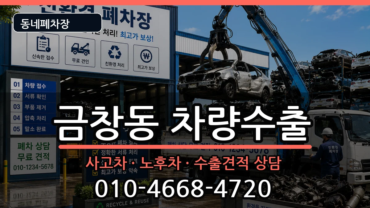 인천광역시동구금창동 차량수출 차량 처리 안내 이미지 2