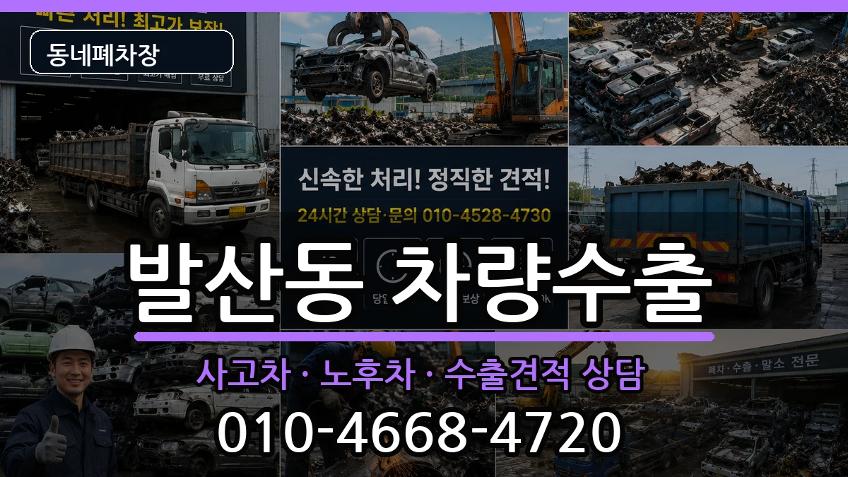 서울특별시강서구발산동 차량수출 차량 처리 안내 이미지 1