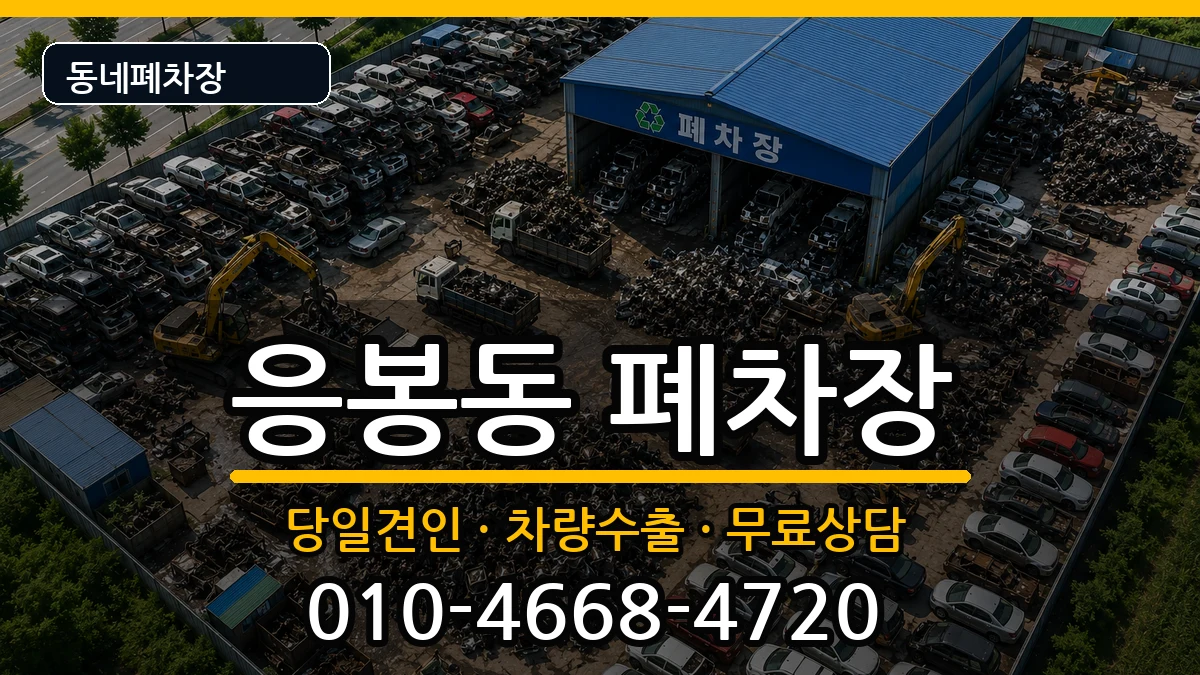서울특별시성동구응봉동  폐차 질문형