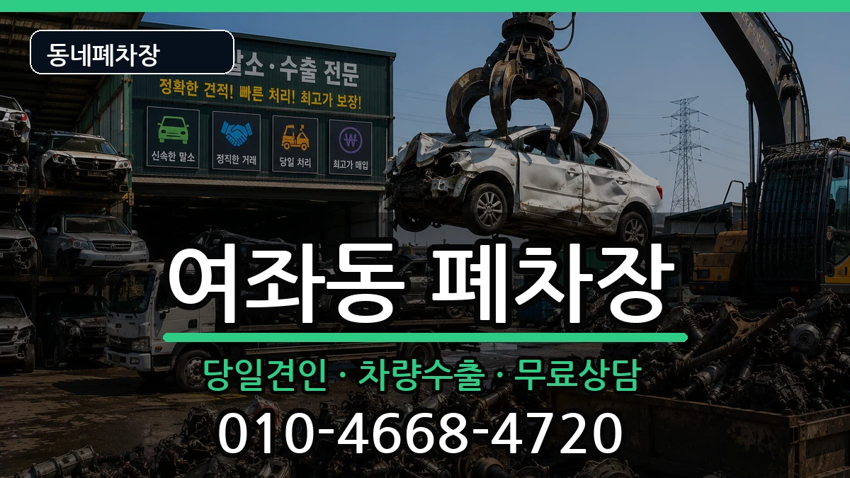 경상남도창원시진해구여좌동 폐차 경상남도창원시진해구여좌동 폐차 차량 처리 안내 이미지 1