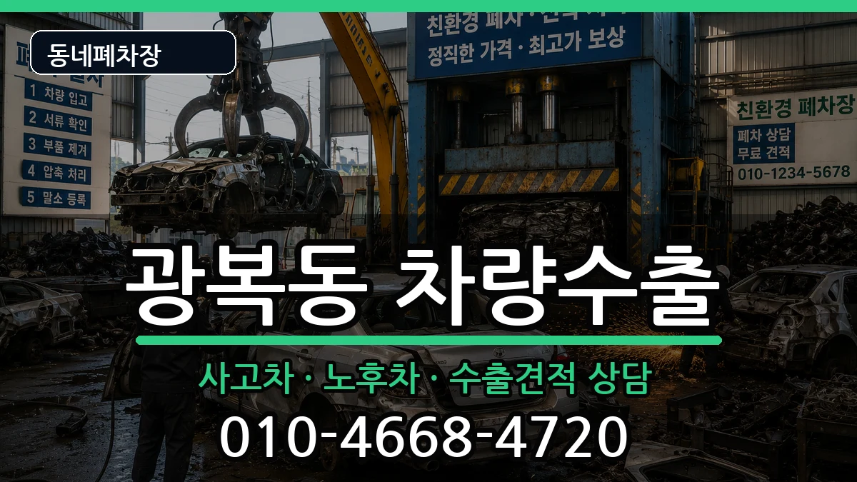 부산광역시중구광복동 차량수출 차량 처리 안내 이미지 2