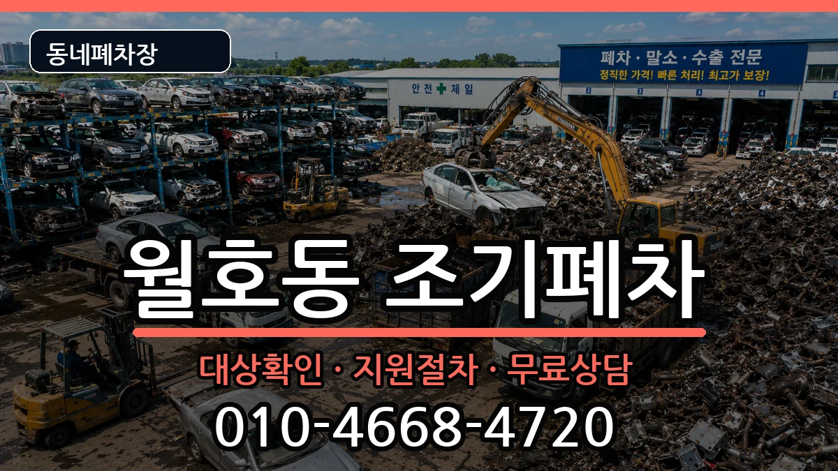전라남도여수시월호동 조기폐차 차량 처리 안내 이미지 3