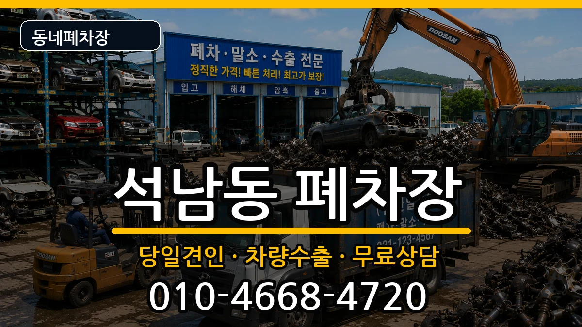 인천광역시서구석남동  폐차 절차형