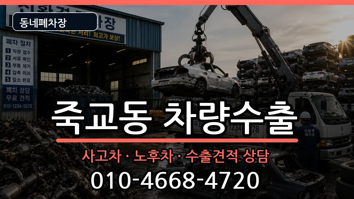 전라남도목포시죽교동 차량수출 차량 처리 안내 이미지 2