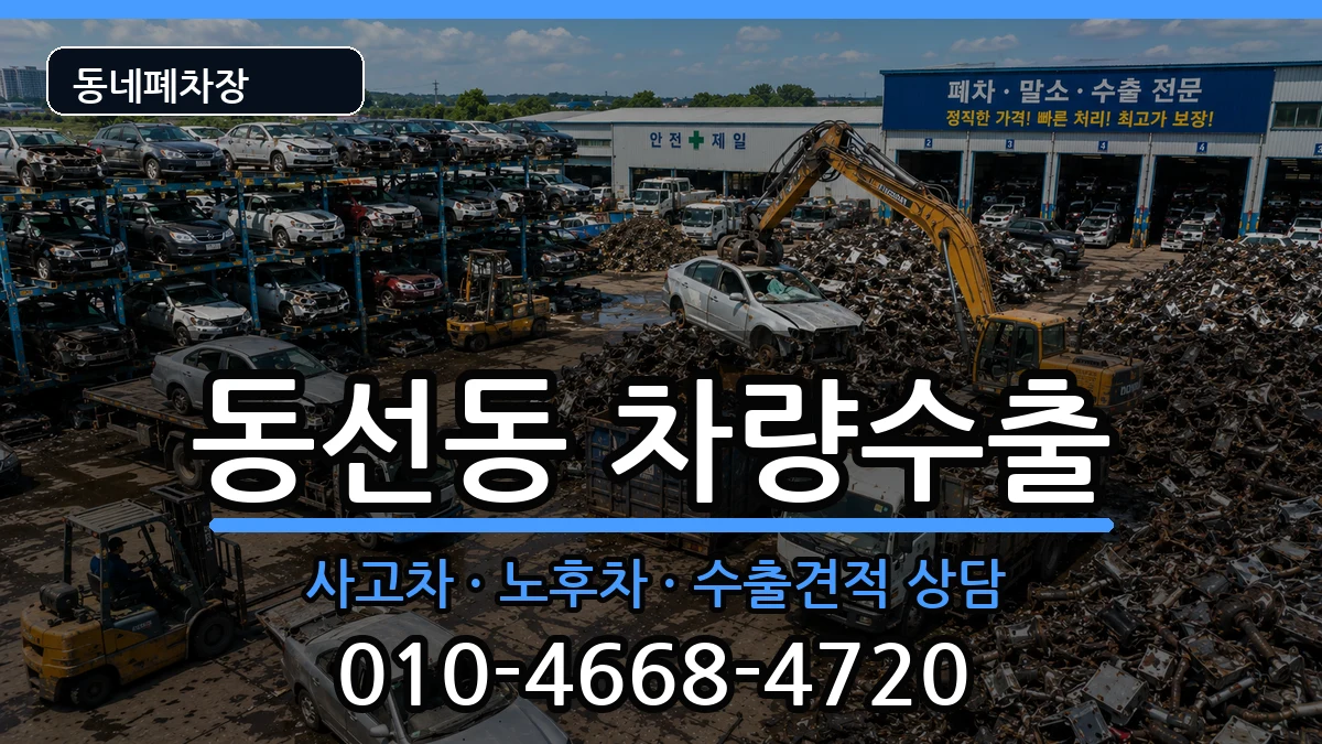 서울특별시성북구동선동 차량수출 차량 처리 안내 이미지 2