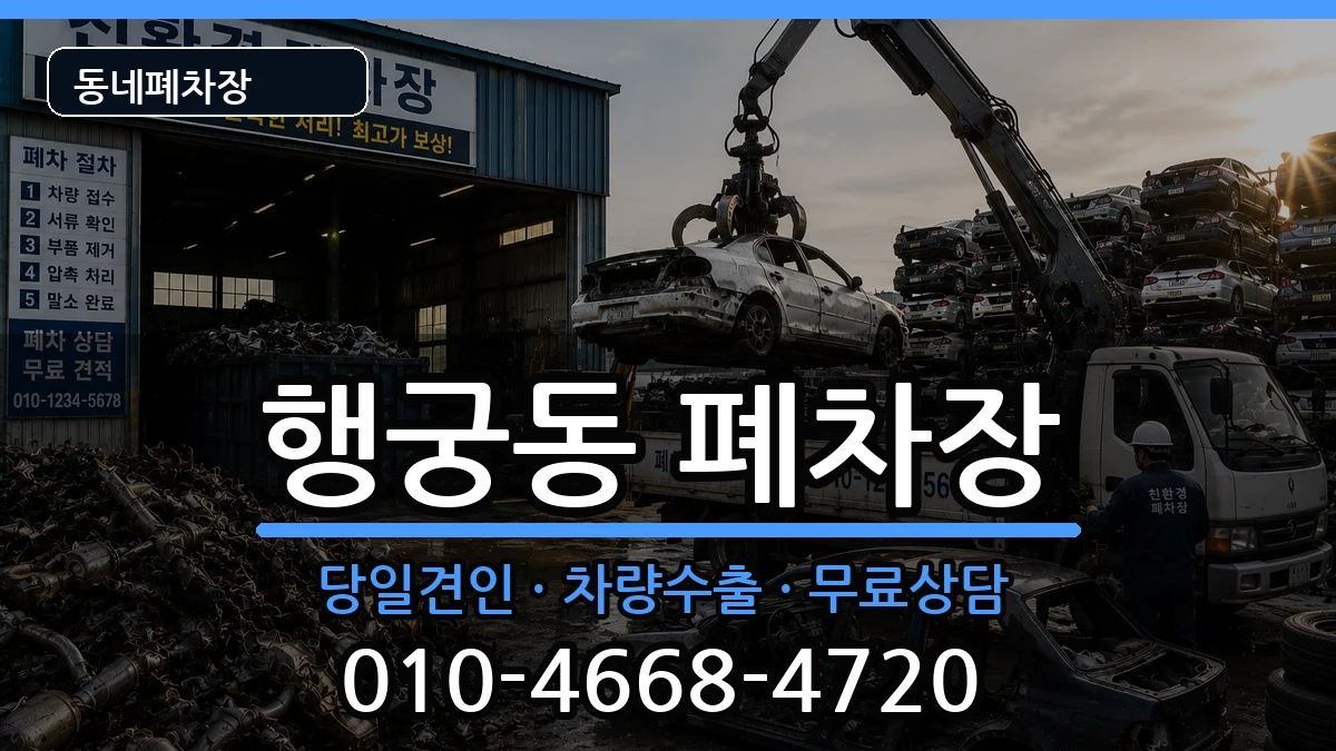 경기도수원시팔달구행궁동 폐차 경기도수원시팔달구행궁동 폐차 차량 처리 안내 이미지 3