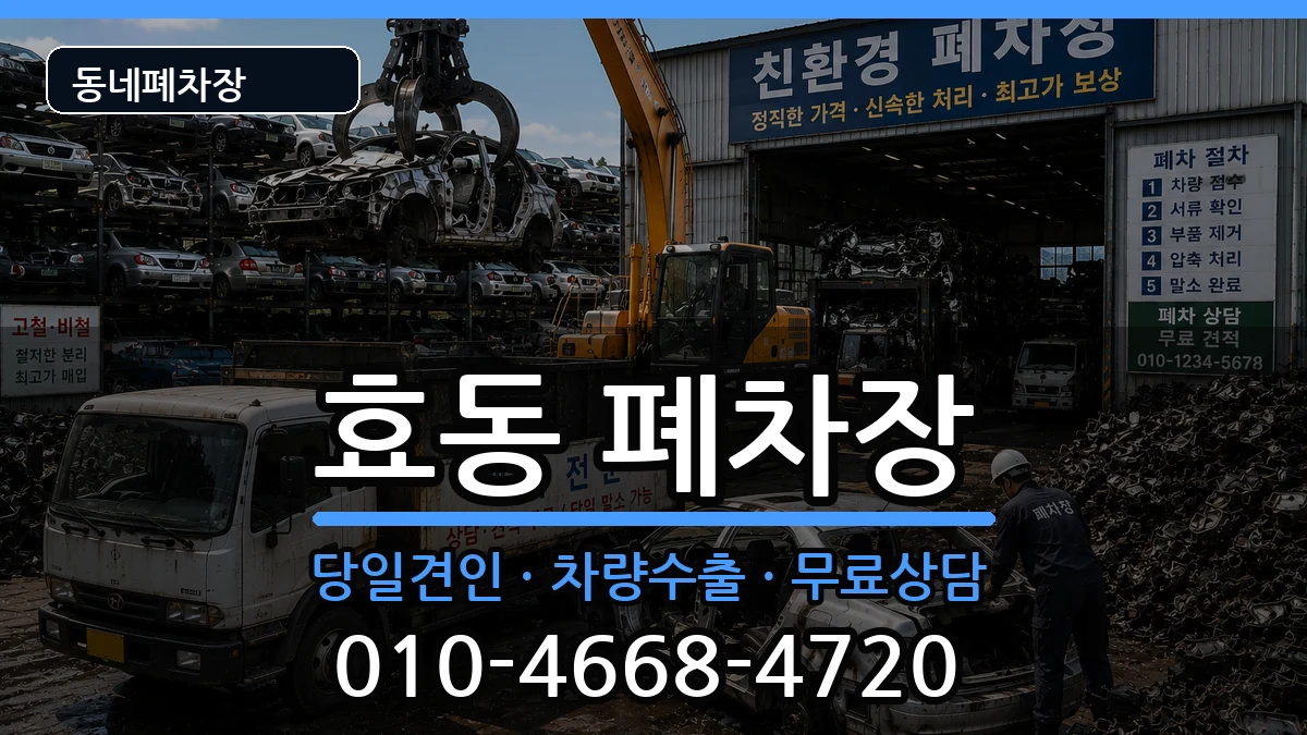 대전광역시동구효동  폐차 지역형