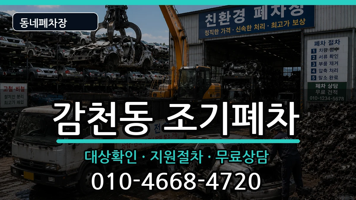 부산광역시사하구감천동 조기폐차 차량 처리 안내 이미지 2