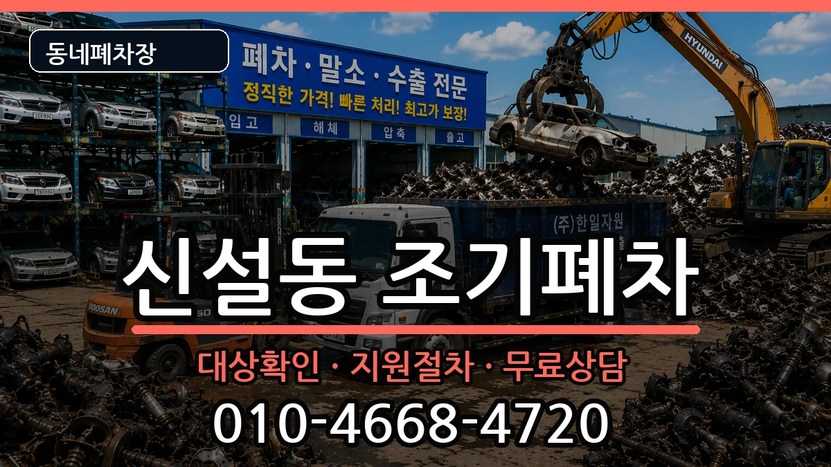 서울특별시동대문구신설동  조기폐차 절차형
