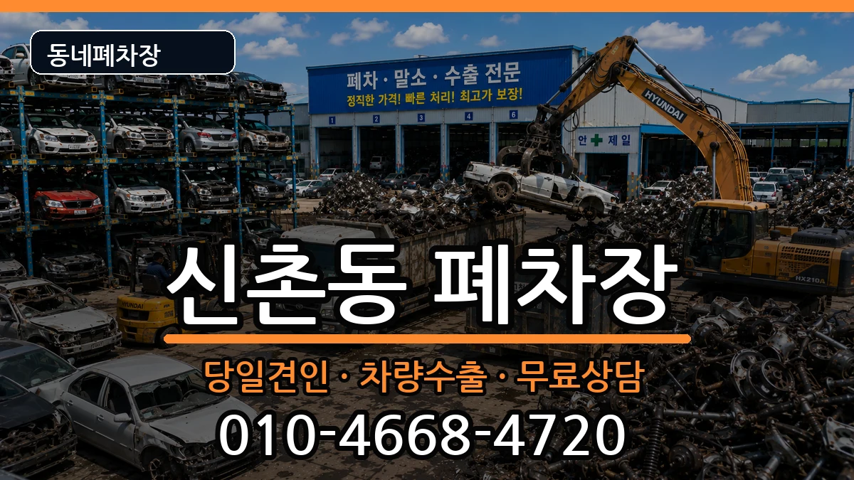 서울특별시서대문구신촌동 폐차 서울특별시서대문구신촌동 폐차 차량 처리 안내 이미지 1