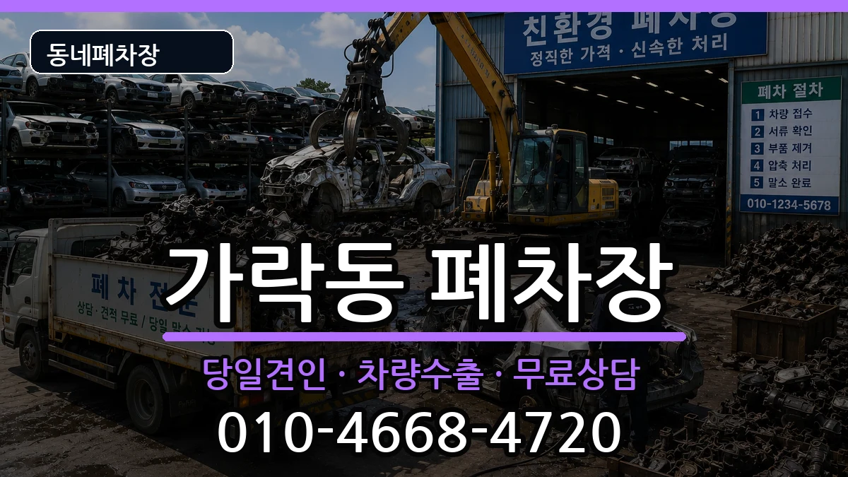 서울특별시송파구가락동 폐차 서울특별시송파구가락동 폐차 차량 처리 안내 이미지 3