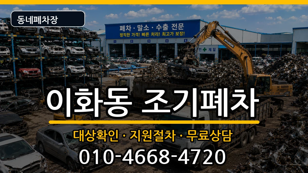 서울특별시종로구이화동 조기폐차 차량 처리 안내 이미지 1
