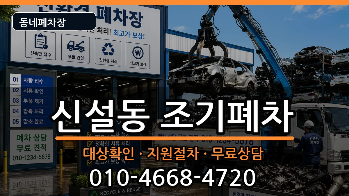 서울특별시동대문구신설동 조기폐차 차량 처리 안내 이미지 2